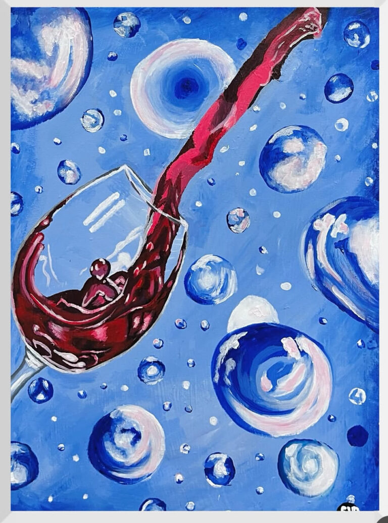 Sip and Paint . NG on a large board
