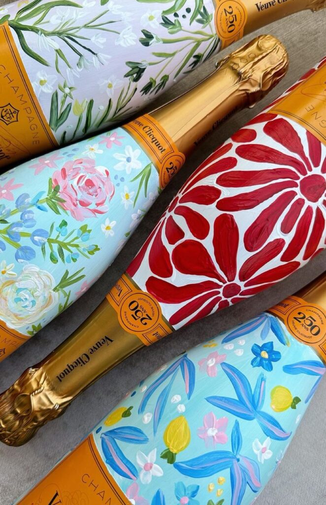 (Big: 75cl) Champagne Bottle Painting