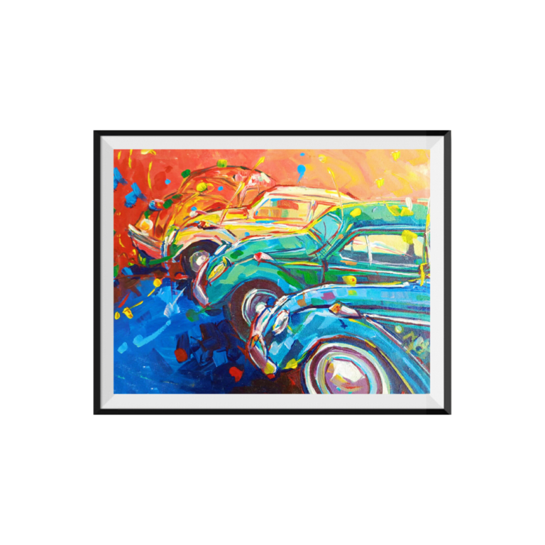 Colorful Vintage Cars