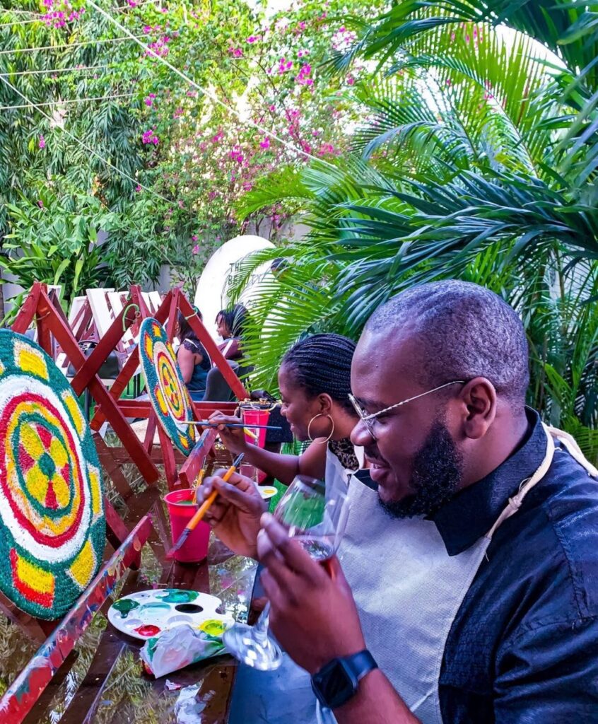 Raffia Mat Art