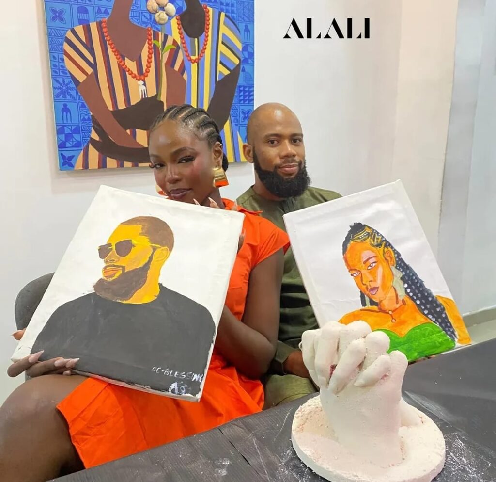 the two of us - Alali Encore Package - Selfie Painting and Hand Molding